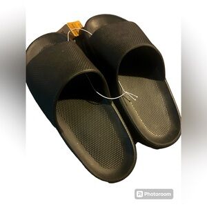 NWT Victoria’s Secret PINK slides black sz LG